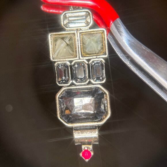 Multi-Stone with Pink End Stone Earrings - Picture 3 of 8